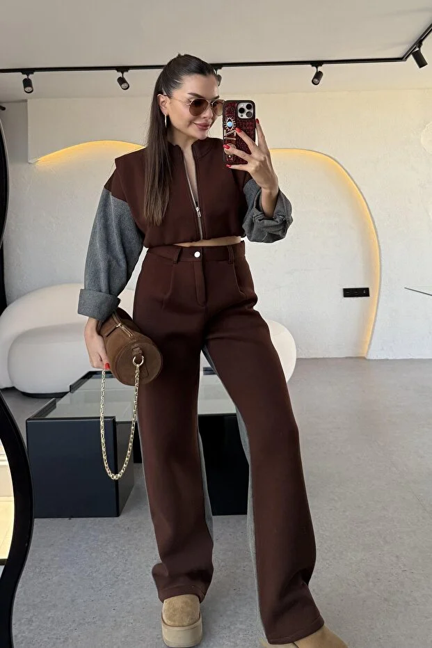 Pilise Penyeli Denim Garnili Takım